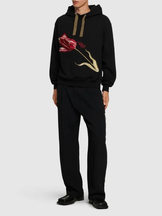Andersson Bell   Essential flower hooded sweatshirt 