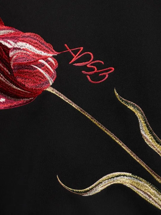 Andersson Bell   Essential flower hooded sweatshirt 