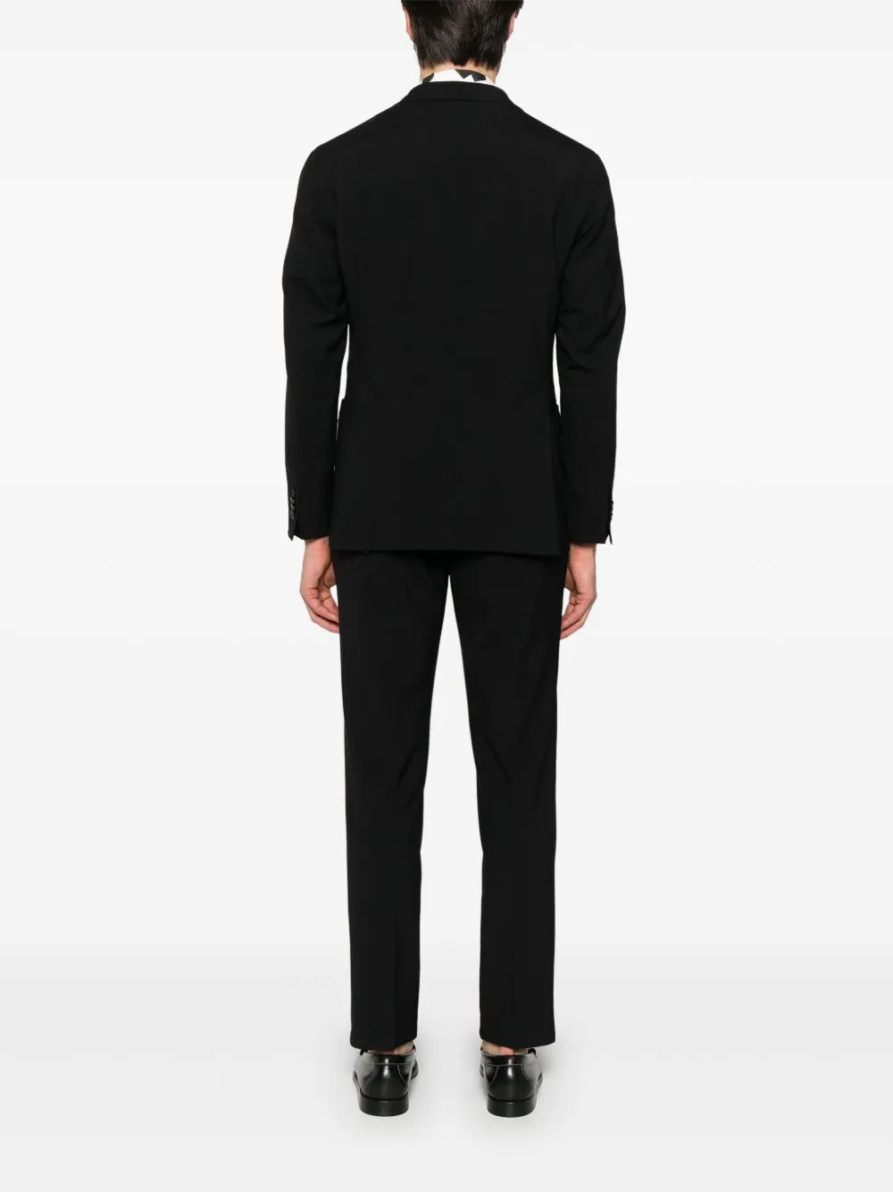 Boglioli Single Breasted Two Button Navy Blue Suit