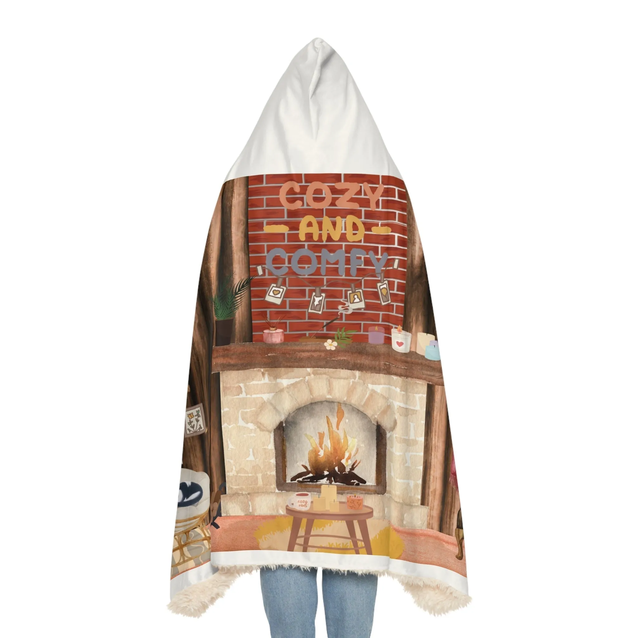 Cozy Hooded Snuggle Blanket - Perfect for Winter Nights and Relaxation