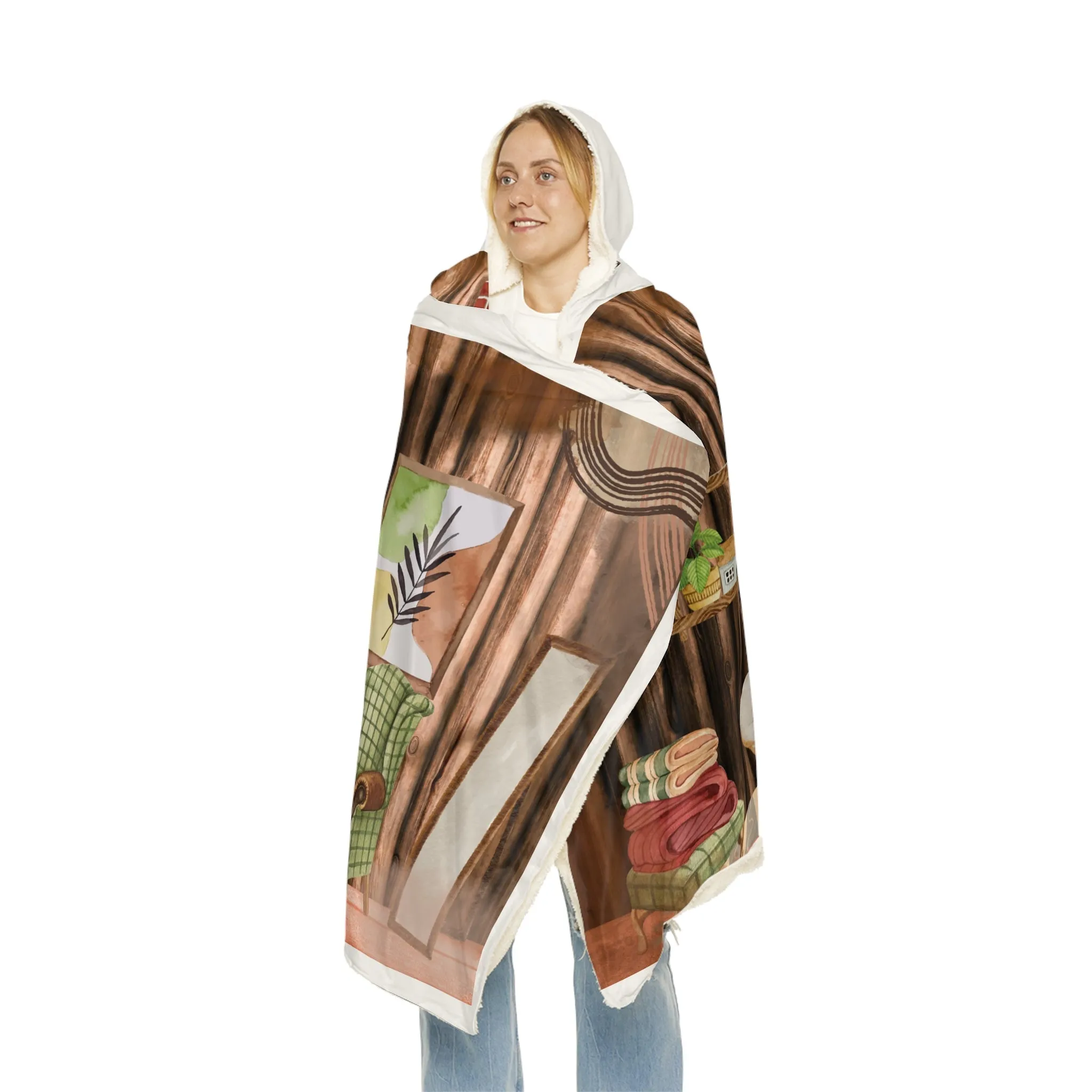 Cozy Hooded Snuggle Blanket - Perfect for Winter Nights and Relaxation
