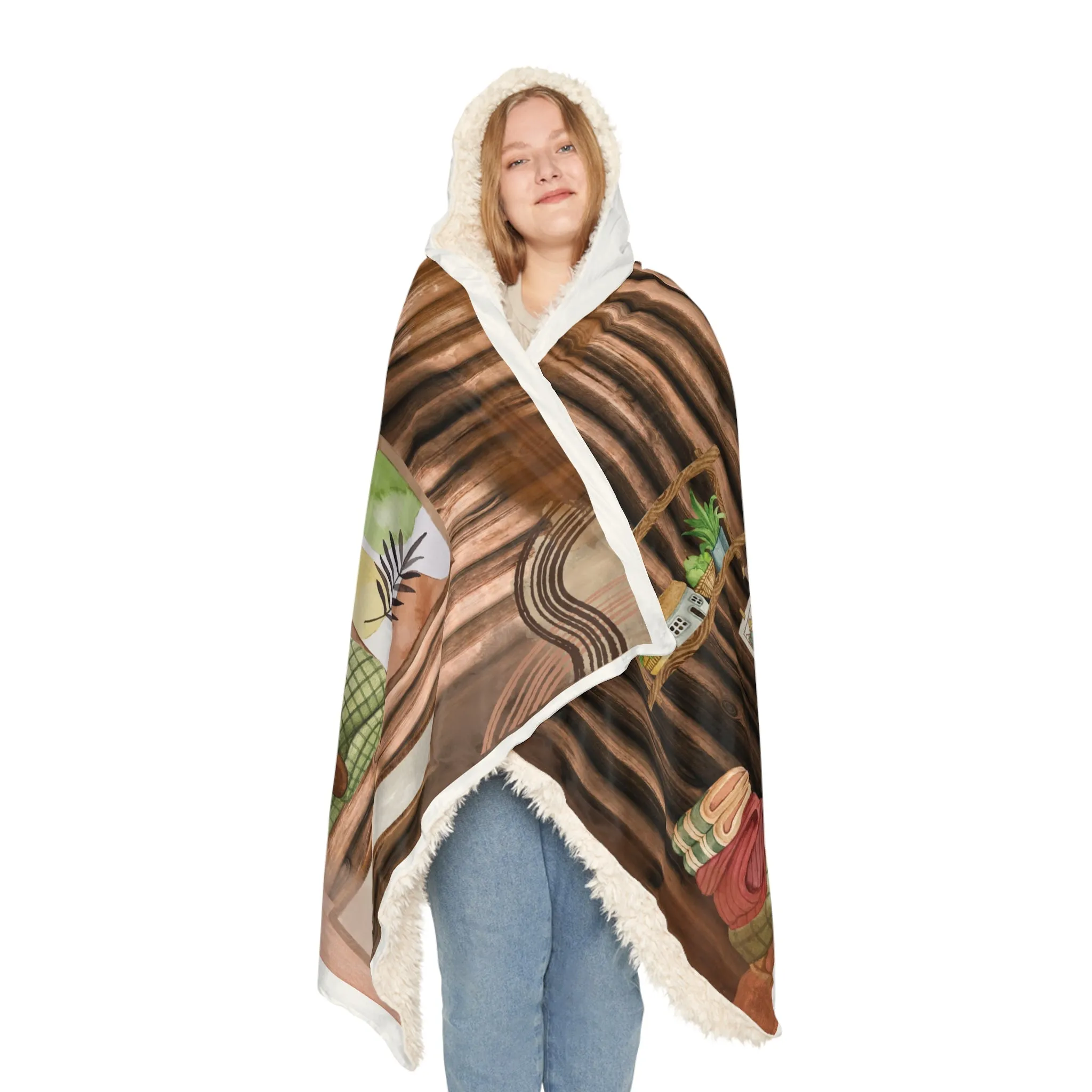 Cozy Hooded Snuggle Blanket - Perfect for Winter Nights and Relaxation