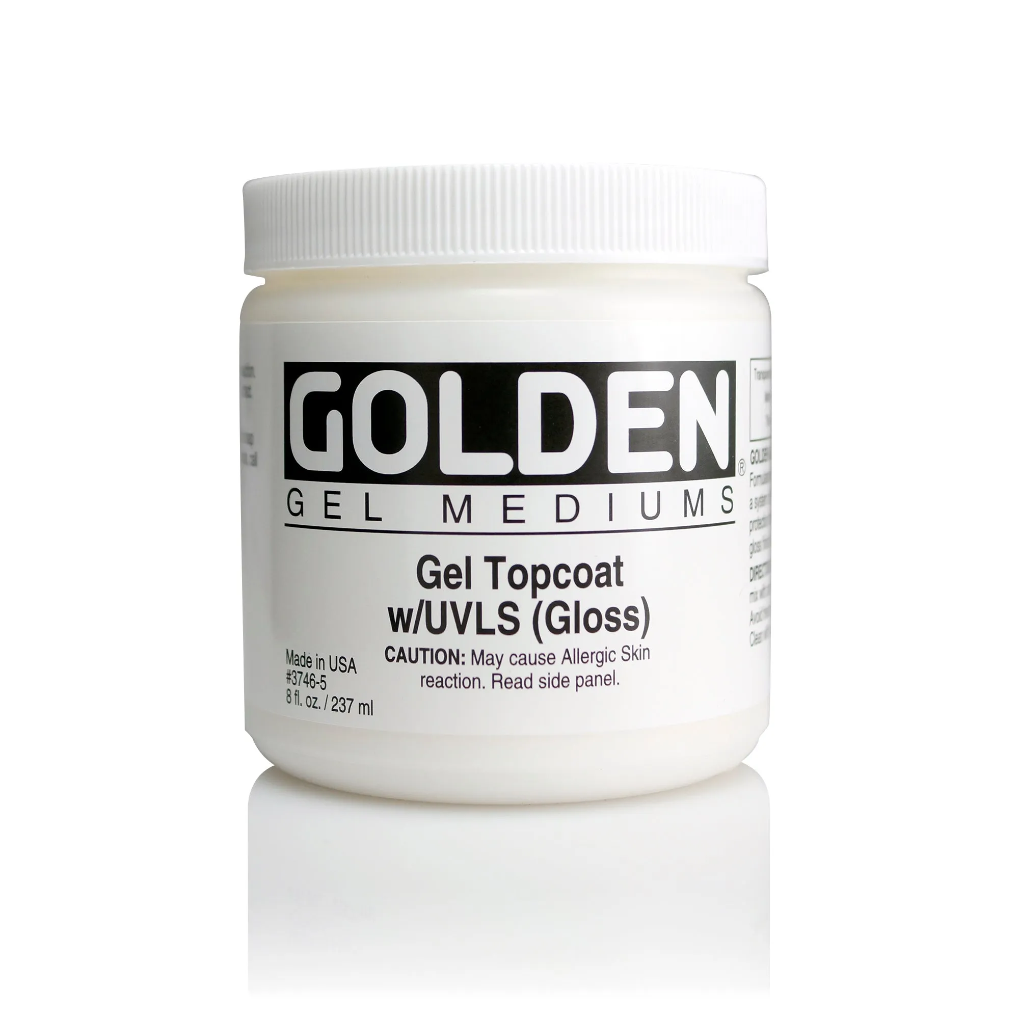 GOLDEN Topcoat Gel W/ Uvls 8oz