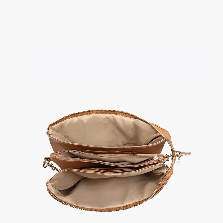 Izzy Quilted Puffer Crossbody with Chain