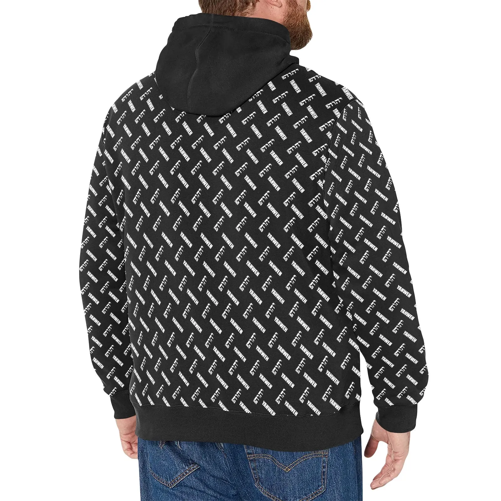 King YAHWEH Swag Men's Long Sleeve Fleece Hoodie