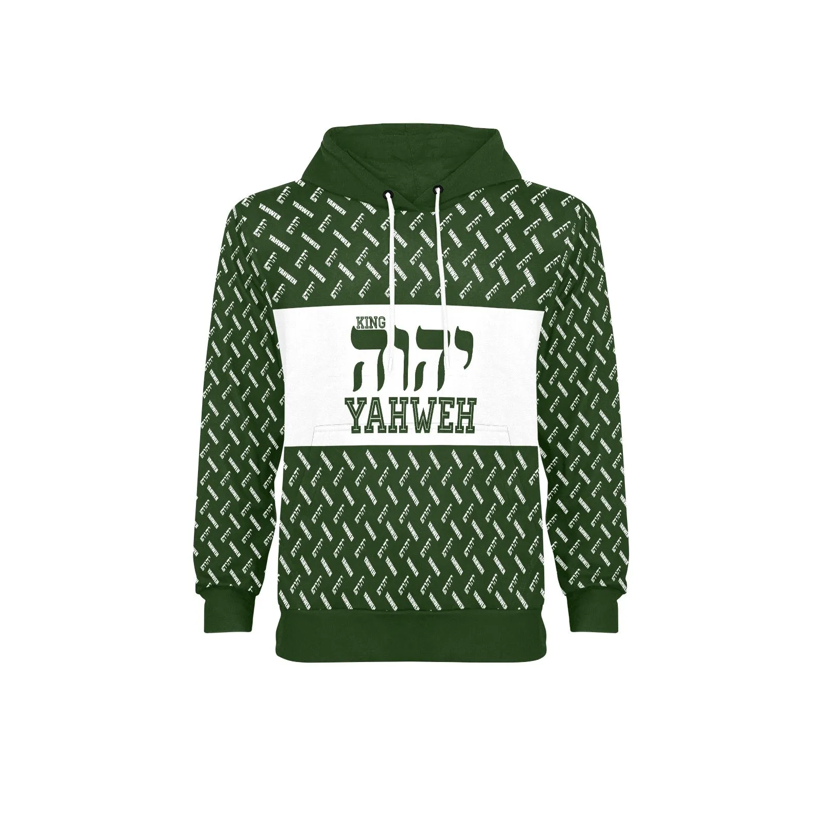 King YAHWEH Swag Men's Long Sleeve Fleece Hoodie