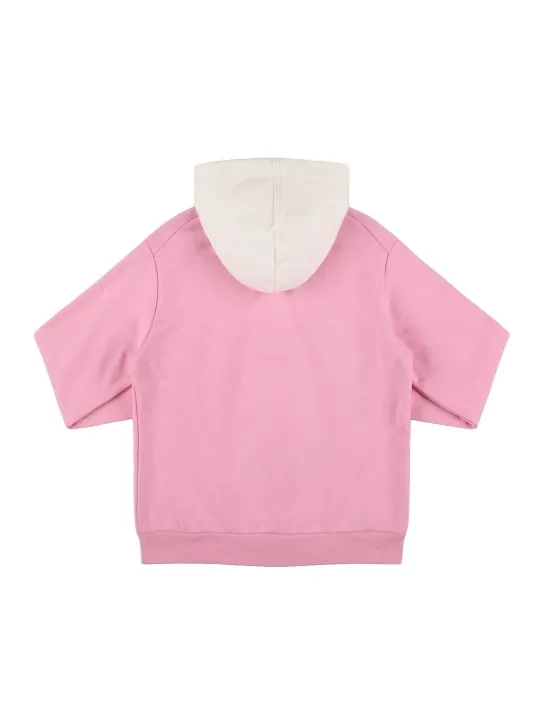 Marni Junior   Cotton hooded sweatshirt w/logo 
