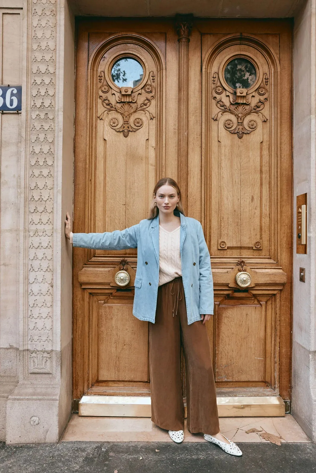 PEPI DENIM BLAZER - DENIM