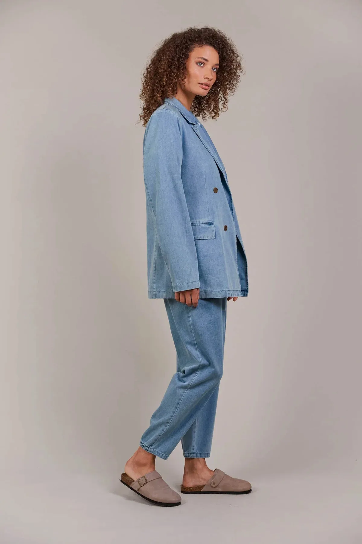 PEPI DENIM BLAZER - DENIM