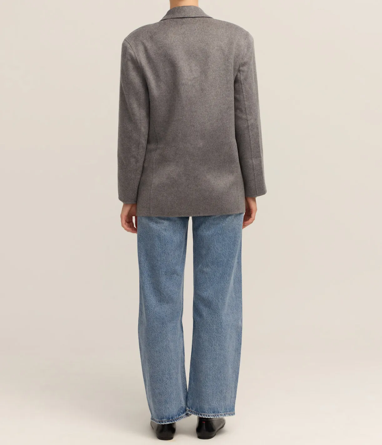 Quinn Blazer in Heather Grey Melange