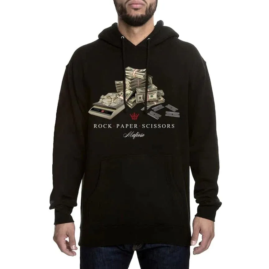 Rock Paper Scissors Mens Hoodie