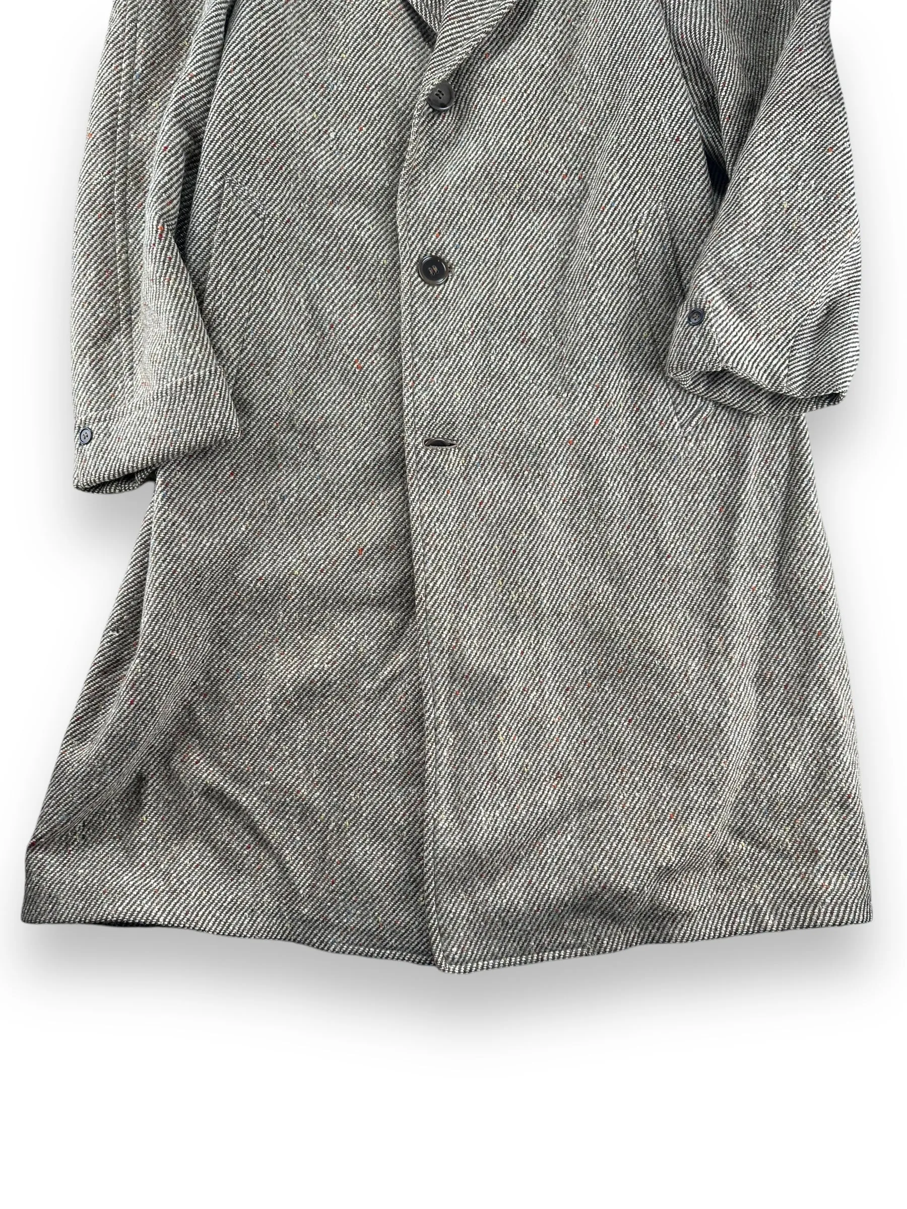 Vintage Botany 500 Wool Fleck Herringbone Overcoat SZ 38