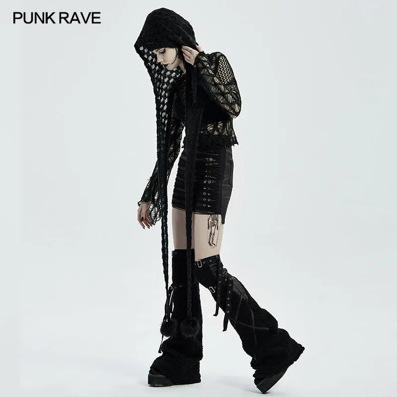 WS-448WJF Gothic hooded scarf